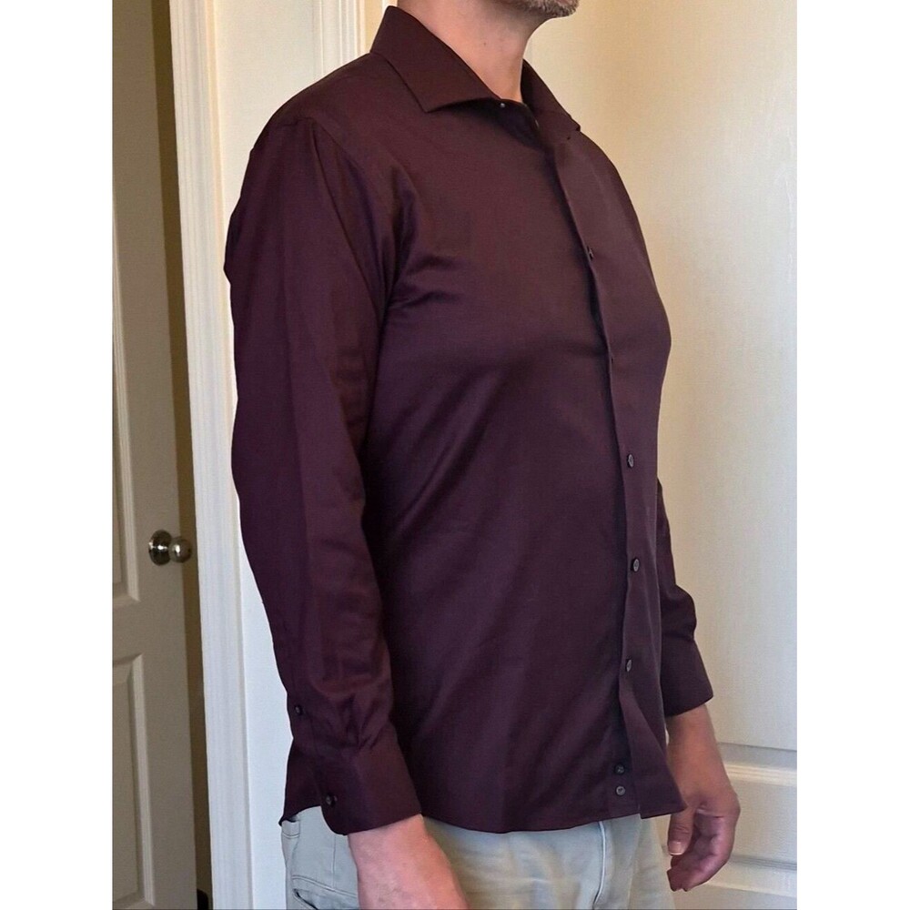 Kenneth Cole Awearness, Non Iron, Slim Fit, Cotton Button Up Shirt Sz Large